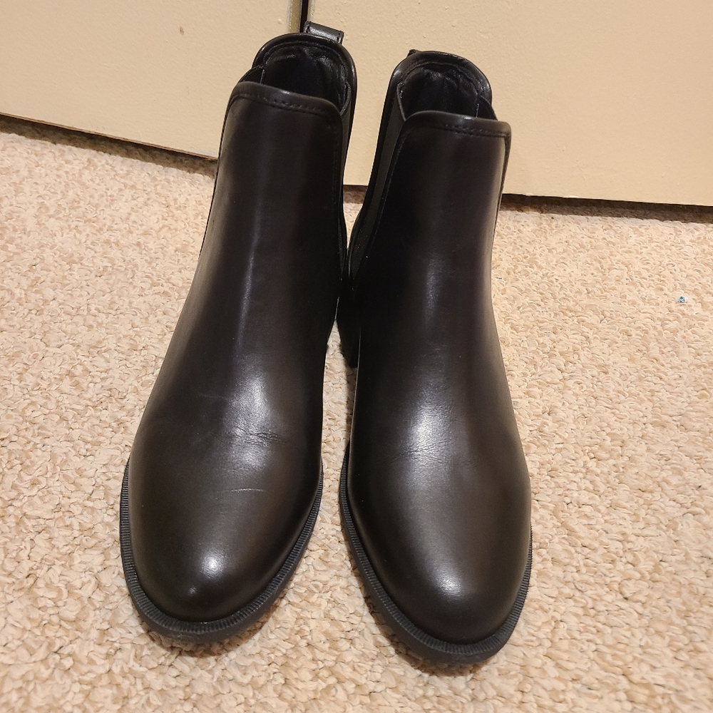 Ankle Boots black leather steve madden